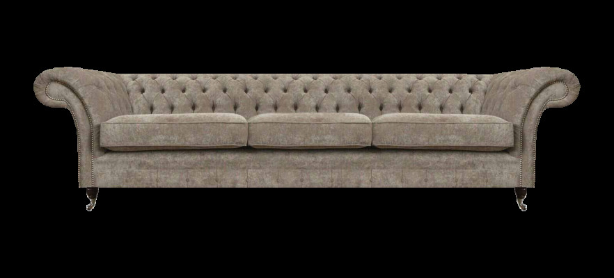 Hellgréng Chesterfield Sëtzcanapé Polstermöbel Designer Dräisëtzer Sofa