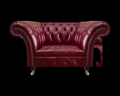 Chesterfield Roude Wunnzëmmer Sessel Designer Lieder Einsëtzer 1-Sëtzer