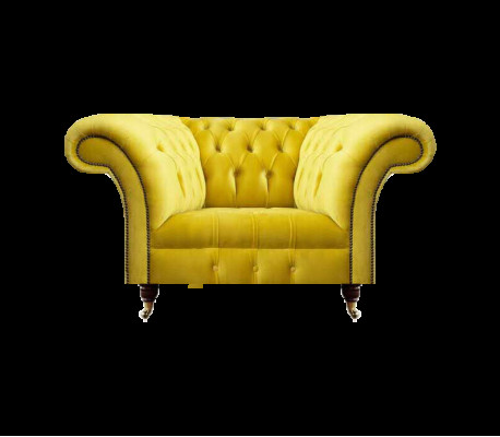 Luxuriéisen Chesterfield Textilsessel Wunnzëmmer Polster Einsëtzer Sessel