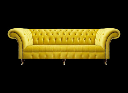 Edel Chesterfield Sitzméiweren Designer Wunnzëmmer Polster Textilcouchen