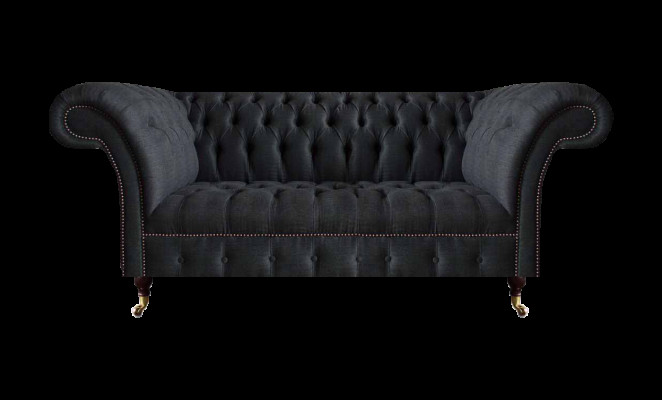 Chesterfield Schwaarz Sëtzcanapé Designer Polstersofas Modern Couchen