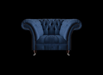 Bloen Chesterfield Fauteuil Wunnzëmmer 1-Sëtzer Edel Luxus Sëtzmiwwel