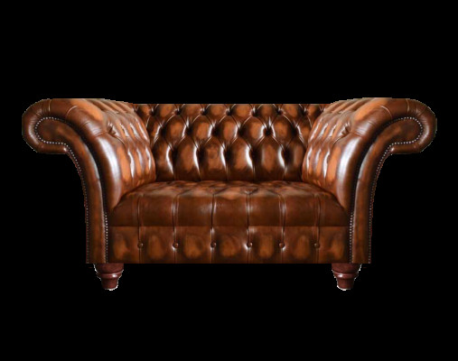 Edel Chesterfield Braun Lieder Drësëtzer Wunnzëmmer Sëtzgekëschten Nei