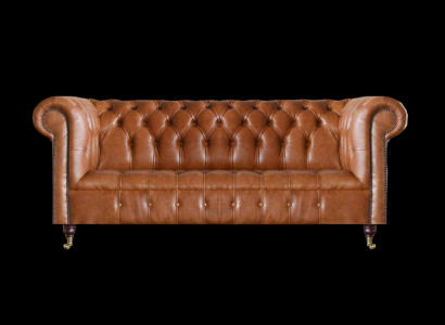 Chesterfield Lieder Sëtzmiwwelen Brongen Drësëtzer Wunnzëmmer Edel Sofae