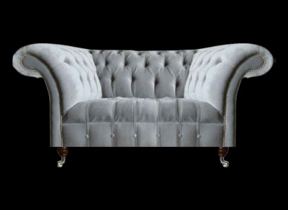 Hellgréngt Chesterfield Polstersofa Designer Sëtzmiwwelen Edel Modern Couch