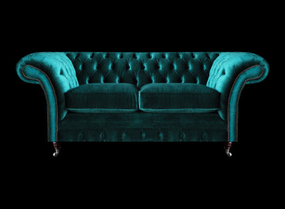 Gréng Duebelplaz Sofa Canapé Wunnzëmmer Luxus Designer Textil Miwwel