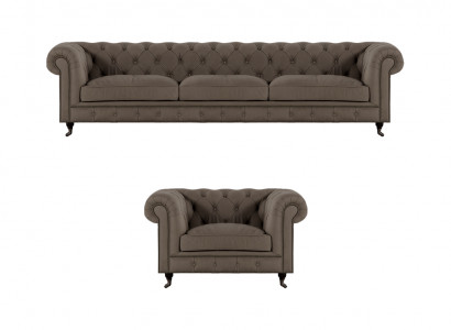 Hellgro Chesterfield Polstermöbelen Edle Textil Couchen Luxus Stillen