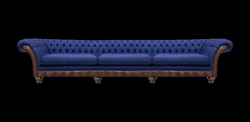 Chesterfield Luxus-Dreseater Sofa Modern Couch Stoff sofas Miwwelen