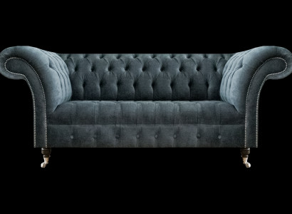 Gräiluxuriéisen Chesterfield Dräisëtzer Edel Designer Polsterfotelëen