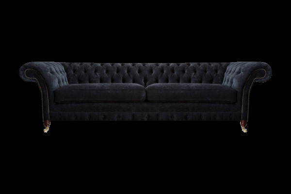 Luxuriéise Chesterfield Polster Zweesëtzer Designer Stoffcouche Miwwelen