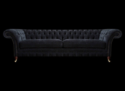 Luxuriéise Chesterfield Polster Zweesëtzer Designer Stoffcouche Miwwelen