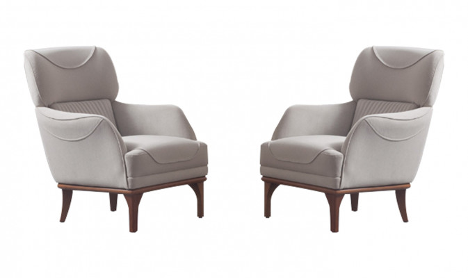 Hellgrau taufrëschen modernen Stil Still fir Wunnzëmmer nei 2 Deeler.