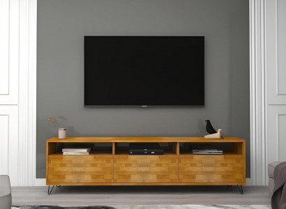 Brasent Wunnzëmmer Sideboard Robuste TV-Stänner Modern Holz Miwwelen