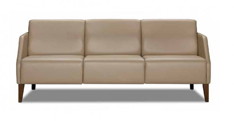 Beiges Wunnzëmmer Lieder Set Designer 3-Sëtz Exklusiven Fauteuil 2 Stéck