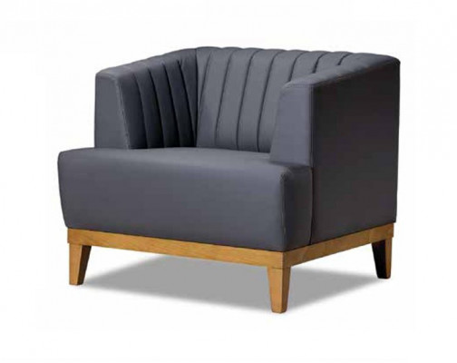 Groussen Clubfauteuil Designer Stoffsessel Edle Wunnzëmmer Ohrsessel