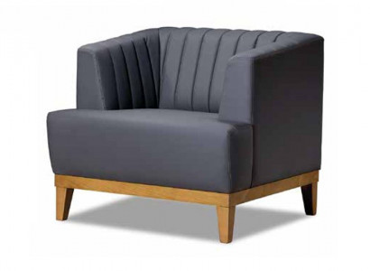 Groussen Clubfauteuil Designer Stoffsessel Edle Wunnzëmmer Ohrsessel