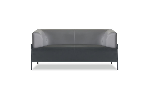Ergonomescht Komplett Sofa-Set 4tlg Schwaarz Designer Polster Modern Stil