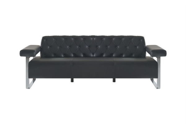 Sofa-Set Büro Lieder-Sofas 2tlg 3-Sëtzer Chesterfield Modern Designer