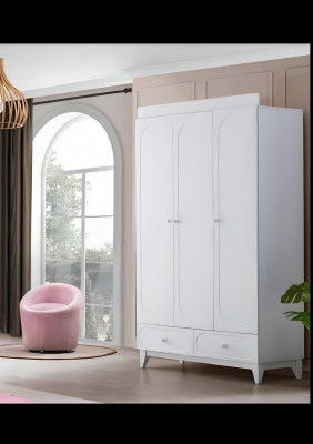 Modern wäiss Kannerzëmmer Miwwel Luxus Set Schaf Kommode