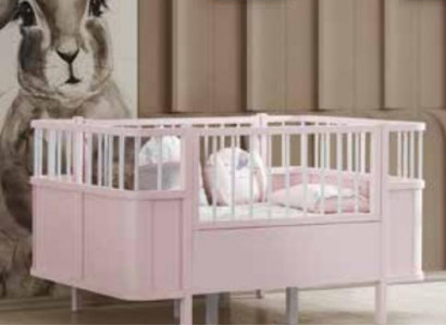 Kannerzëmmer Bett Ariichtung Design Modernen Babybett Nei Luxus Holz Miwwelen