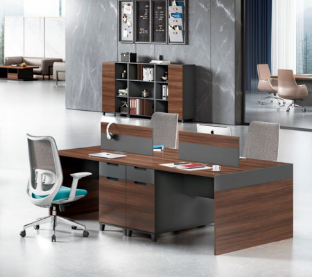 Braunen Aarbechtsdësch Luxus Büro Miwwelen Designer Holz Miwwelen Edel Dëscher