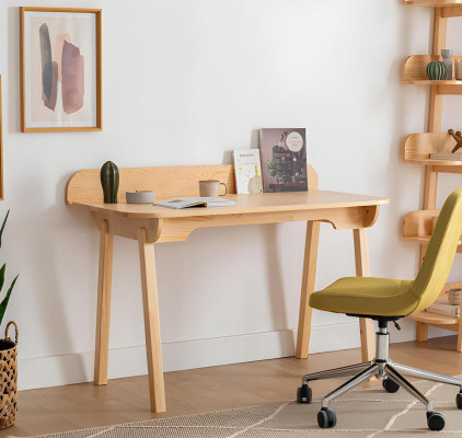 Kompakte beige Laptopdesk Designer Computerdëscher Büroausstattung