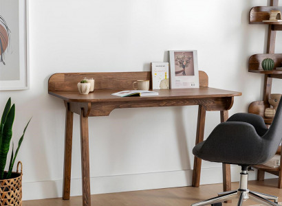 Braunen Holzdësch Luxus Schreifdëscher Designer Holz Aféierungstëscher