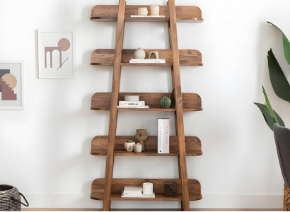 Däischterbrongen Bicherregal Wunnzëmmer Designer Holz Miwwelen Ofleege Regaler