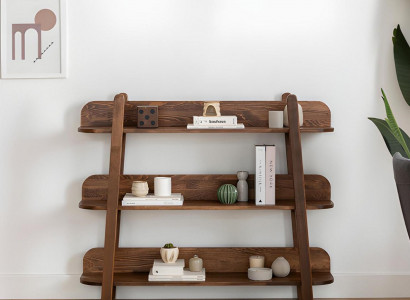 Moderne donkelbrong Bicherregal Designer Regaler Holz Ablagenregaler