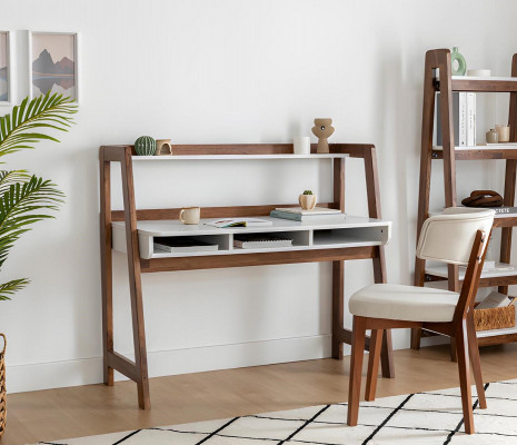 Schéine Büro Dësch Designer Computerdëscher Robust Holz Miwwelen