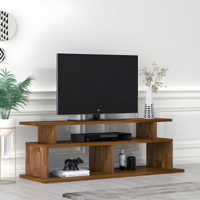 Wunnzëmmer Robusten RTV Dësch Fernsehdësch Holz Säitestolz Luxus Miwwelen