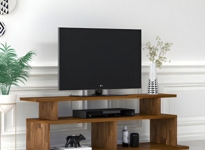 Wunnzëmmer Robusten RTV Dësch Fernsehdësch Holz Säitestolz Luxus Miwwelen