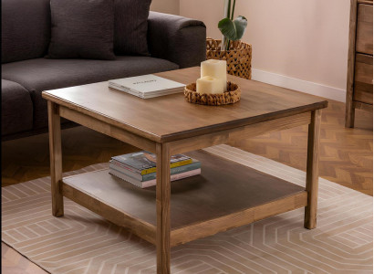 Moderne donkelbrong Couchdësch Luxuriéise Sofadësch Eedle Lounge-Dësch