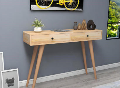 Héichwäerteg Béisch Konsolendësch Design Holz Dësch Konsol Konsolendëscher