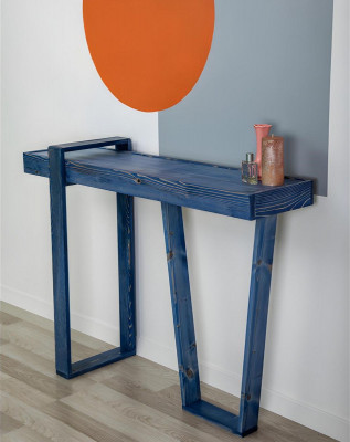 Stilvoll Konsolendësch Blo Wunnzëmmer Konsol Modern Designer Seidbord