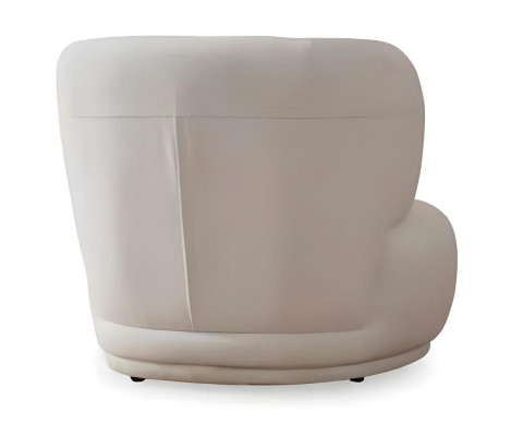 Wäissen Loungefauteuil Wohnzimmer 1-Sëtz Textil Eensëtzer Designer Miwwelen