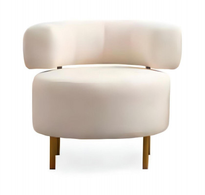 Luxuriéise Cocktailsessel Moderne 1-Sëtzer Gäschtzëmmer Textil Sëtzmiwwel