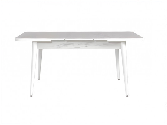 Wäissen Auszéibar Iessen Tisch Designer Tischplack Modern Iesszëmmer Miwwelen