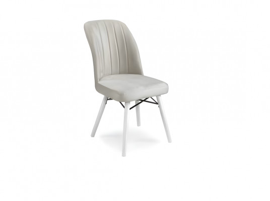 Schéinen Wäissen Iesszëmmerstull Luxus Polster Still Designer Miwwelen