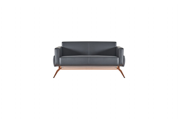 Bürosset 5-deeleg 3-Sëtzer 2-Sëtzer 2x Fauteuil Couchtisch Gro Braun