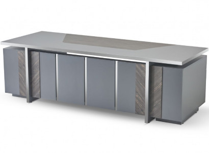 Büroschréibtisch Rechteckeg Form Gro Einfaarweg Modern Design Stil mat Stauraum