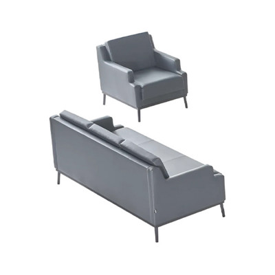 Aarbechtszëmmer Set Donkelgro 3-Sëtzer Sessell Eefaarweg Modern Design