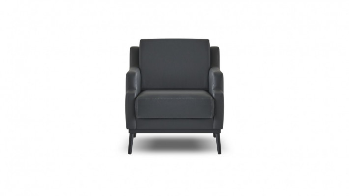 Aarbechtszëmmer-Set 3tlg 3-Sëtzer Sessel Couchtisch Modern Däischtergro