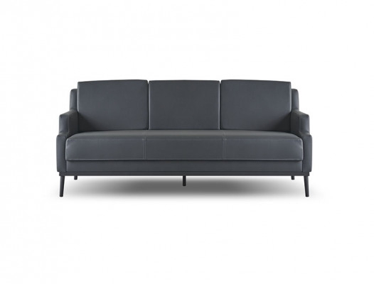 Aarbechtszëmmer-Set 4tlg 3-Sëtzer 2x Still Couchtisch Donkelgro Braun