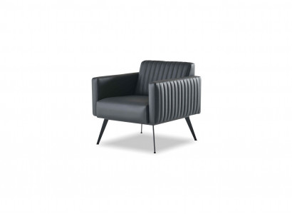 Sëtz Einfaarweg Schwaarz Modern Design Arbechtszëmmer Wunnzëmmer 1-Sëtz
