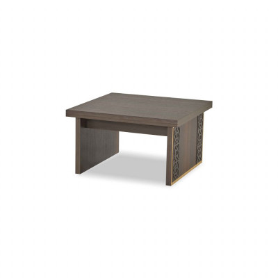 Aarbechtszëmmer-Set 2-deel 3-Sëtzer mat Coffeestuff Braun Eenfaarweg Wunnzëmmer