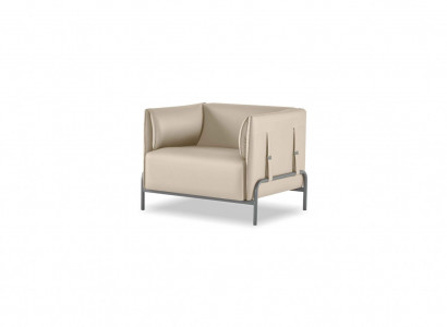 Fotell Beige Monochrom Muster Aarbechtszëmmer Modernen Designstil Stuff