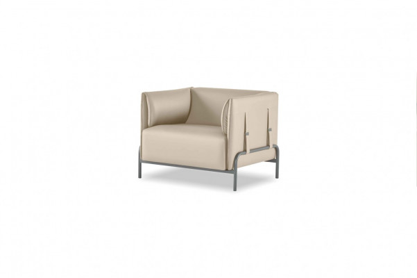 Aarbechtszëmmer-Set 3tl Beige 3-Sëtzer 2x Still mat Këssen Stuff