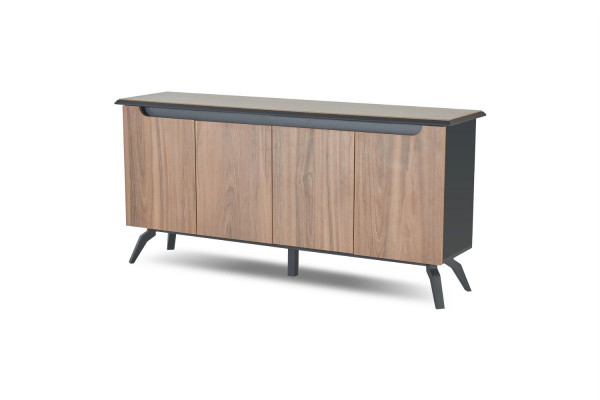 Modern Braun Aarbechtszëmmer Sideboard Luxus Büro Holzmiwwelen Nei