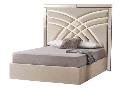 Bécheg Duebelbett Designer Schlofzëmmer Bettrahmen Luxusmiwwelen